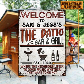 Personalized Patio Grilling Custom Metal Sign - Gift for BBQ - Thegiftio UK