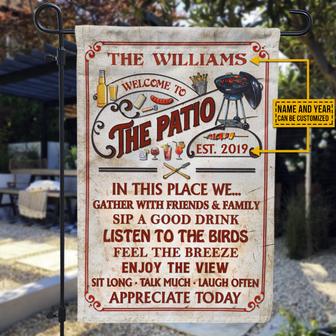 Gather With Friends Personalized Flag - Gift for BBQ Lovers - Thegiftio UK