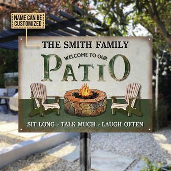 Patio Grilling Sit Long Custom Metal Sign - Gift for Friends - Thegiftio UK