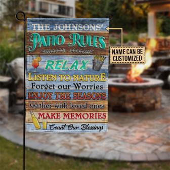 Personalized Patio Rules Make Memories Custom Flag - Gift - Thegiftio UK