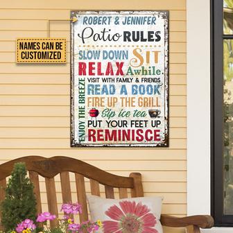 Personalized Patio Slow Down Custom Metal Sign - Home Gift - Thegiftio UK