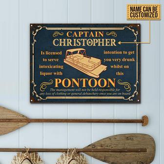 Personalized Pontoon Get You Metal Sign - Gift for Boaters - Thegiftio UK