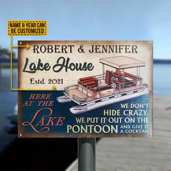 Don't Hide Crazy Personalized Metal Sign - Gift for Home - Thegiftio UK