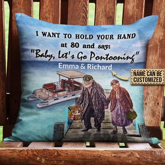 Let's Go Pontooning Personalized Pillow - Gift for Boaters - Thegiftio UK