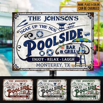 Personalized Pool Bar Custom Metal Sign - Gift for Friends - Thegiftio UK