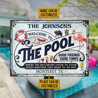 Listen To The Good Music Personalized Metal Sign - Pool Gift - Thegiftio UK