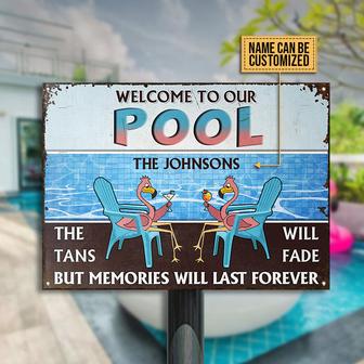 The Tans Will Fade Custom Metal Sign - Gift for Pool Lovers - Thegiftio UK