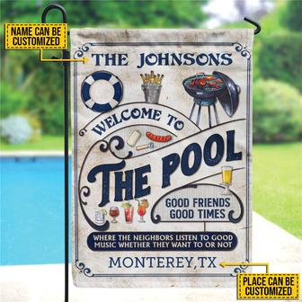 Listen To The Good Music Custom Flag - Gift for Pool Lovers - Thegiftio UK