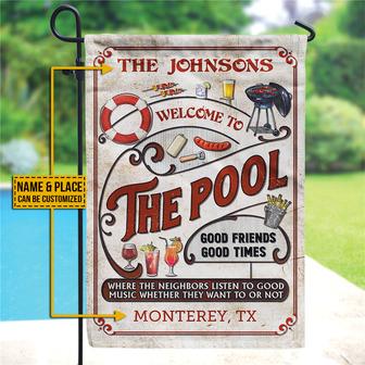 Listen To The Good Music Custom Flag - Gift for Pool Lovers - Thegiftio UK