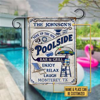 Soak Up The Sun Personalized Flag - Gift for Pool Lovers - Thegiftio UK