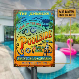 Pool Summer Vibe Personalized Metal Sign - Gift for Friends - Thegiftio UK
