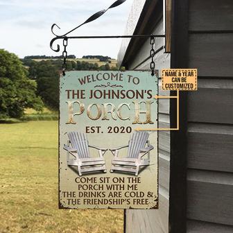 Porch Come Sit On The Porch Custom Metal Sign - Home Gift - Thegiftio UK