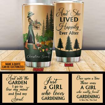 Retro Garden Girl Custom Tumbler - Gift for Gardeners - Thegiftio UK