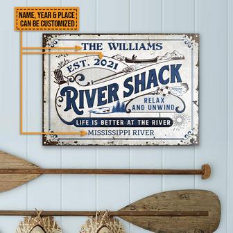 River Shack Life Is Better Custom Metal Sign - Boater Gift - Thegiftio UK