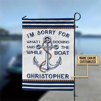 Docking The Boat Personalized Flag - Gift for Sailors - Thegiftio UK