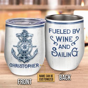 Personalized Sailor By Wine And Sailing Custom Tumbler - Thegiftio UK
