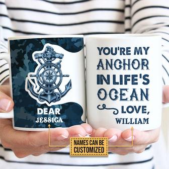 Sailor My Anchor Personalized Mug - Gift for Sailors - Thegiftio UK