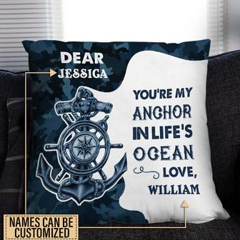 Sailor My Anchor Personalized Pillow - Gift for Sailors - Thegiftio UK