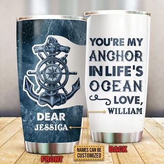 Sailor Sea My Anchor Personalized Tumbler - Gift for Sailors - Thegiftio UK