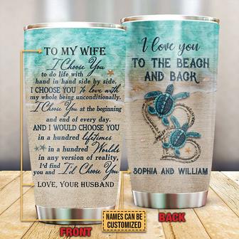 I Choose You Personalized Tumbler - Gift for Couples - Thegiftio UK