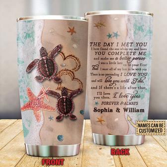The Day I Met You Love Personalized Tumbler - Couples Gift - Thegiftio UK
