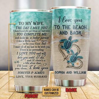 The Day I Met You Personalized Tumbler - Gift for Couples - Thegiftio UK