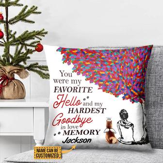 You Are My Favorite Hello Personalized Pillow - Thegiftio UK