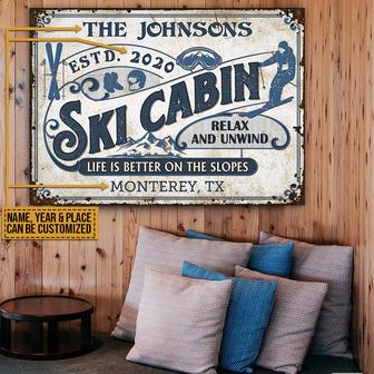 Skiing Life Is Better On The Slopes Custom Metal Sign - Gift - Thegiftio UK