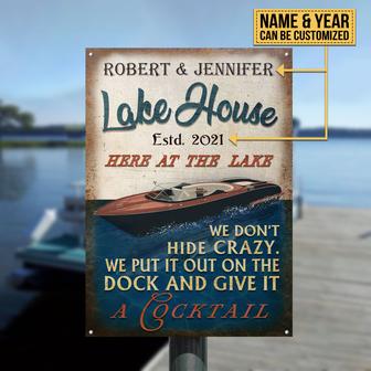 Personalized Speed Boat Lake Crazy Metal Sign - Boater Gift - Thegiftio UK