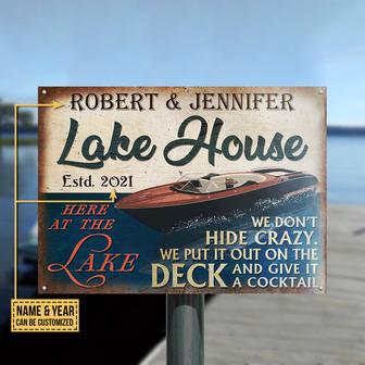 Speed Boat Lake Don't Hide Crazy Custom Metal Sign - Gift - Thegiftio UK