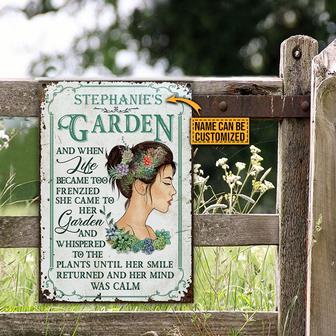 Succulent Garden And When Life Custom Metal Sign - Thegiftio UK