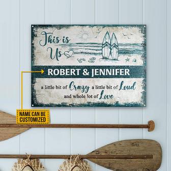 Surfing Lot Of Love Custom Metal Sign - Gift for Friends - Thegiftio UK