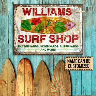 Personalized Surfing Surf Shop Custom Metal Sign - Gift - Thegiftio UK