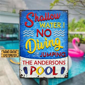 Personalized Swimming Pool No Diving Metal Sign - Home Gift - Thegiftio UK