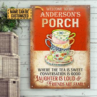 Tea Laughter Is Loud Custom Metal Sign - Gift for Friends - Thegiftio UK