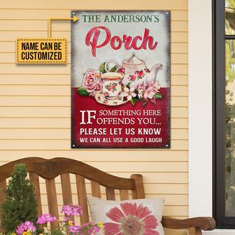 Personalized Tea Porch Custom Metal Sign - Gift for Friends - Thegiftio UK