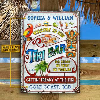 Freaky At The Tiki Custom Metal Sign - Gift for Friends - Thegiftio UK