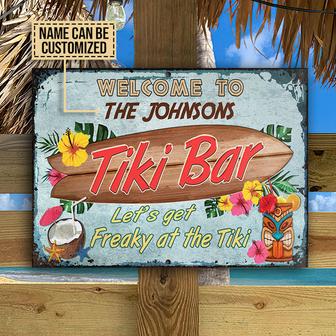 Get Freaky At The Tiki Custom Metal Sign - Gift for Friends - Thegiftio UK