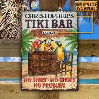 Personalized Tiki Bar No Problem Custom Metal Sign - Gift - Thegiftio UK