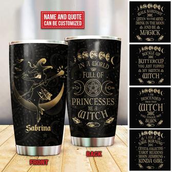 Witch With A Staff Personalized Tumbler - Gift for Witches - Thegiftio UK