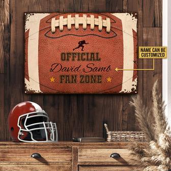 Personalized American Football Fan Zone Metal Sign - Gift - Thegiftio UK