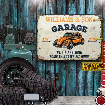 We Fix Anything Personalized Metal Sign - Gift for Mechanics - Thegiftio UK