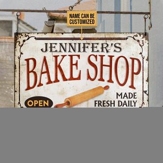 Personalized Bake Shop Made Fresh Daily Custom Metal Sign - Thegiftio UK