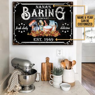 Personalized Baking Co Fresh Daily Custom Metal Sign - Gift - Thegiftio UK