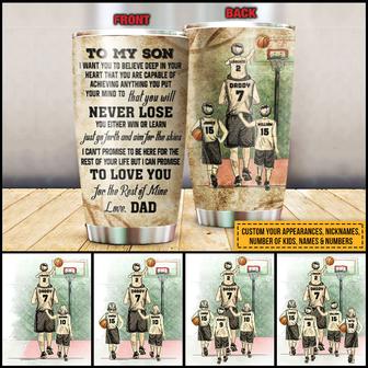 You Will Never Lose Personalized Tumbler - Gift for Dad - Thegiftio UK