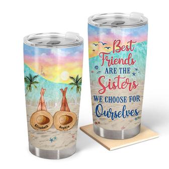 Beach Bestie Choose Custom Tumbler - Gift for Best Friends - Thegiftio UK