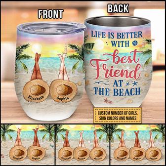 Life Is Better Personalized Wine Tumbler - Gift for Bestie - Thegiftio UK