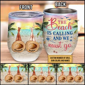 Beach Bestie Custom Tumbler - Gift for Best Friends - Thegiftio UK