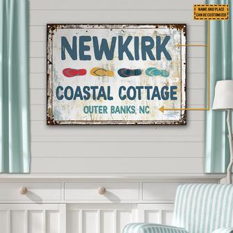 Personalized Beach Coastal Cottage Metal Sign - Home Decor - Thegiftio UK