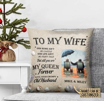 You Are My Queen Forever Custom Pillow - Gift for Couples - Thegiftio UK